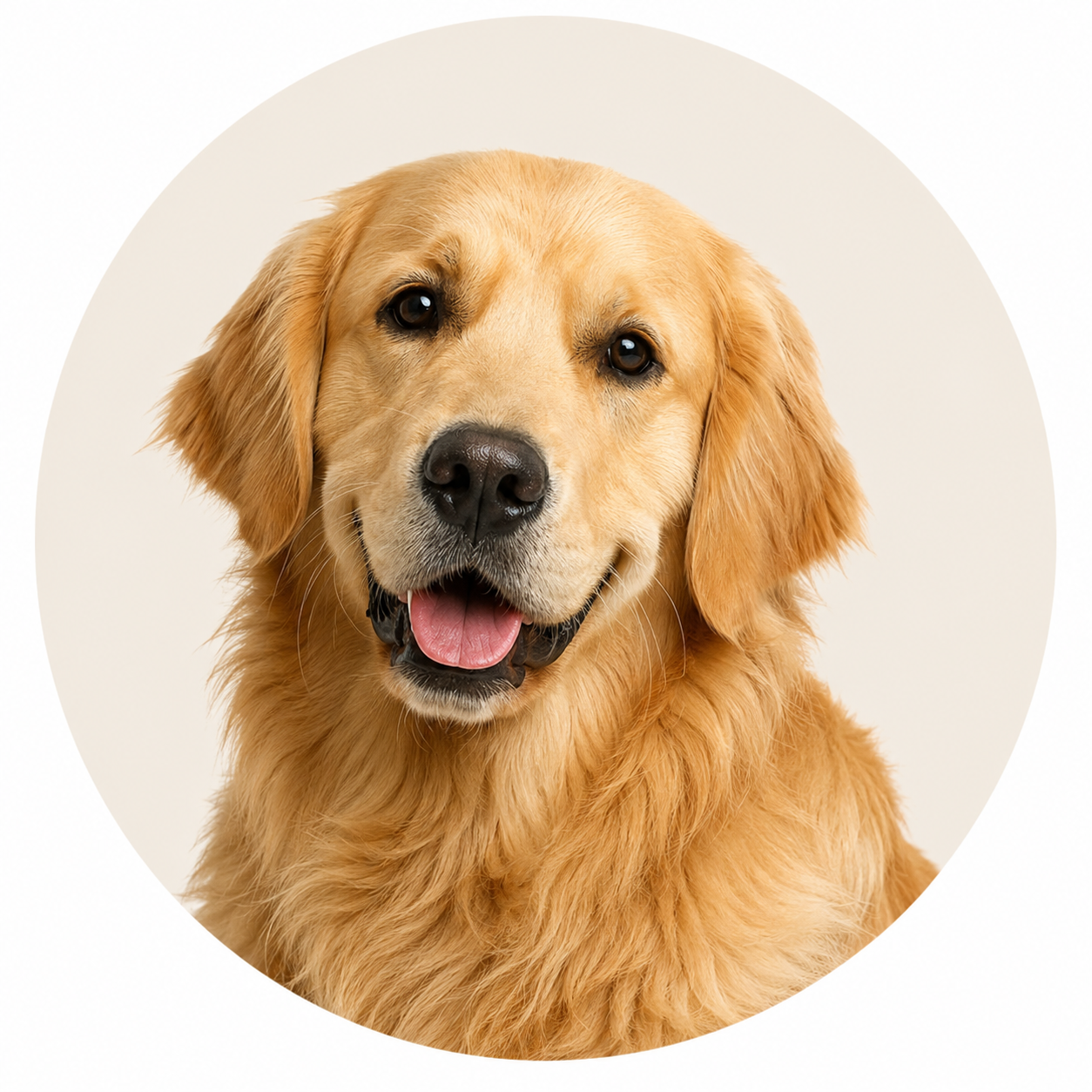Golden Retriever dog portrait for premium dog supplies and accessories collection