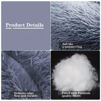 Product details of soft, fluffy material with text describing its qualities.