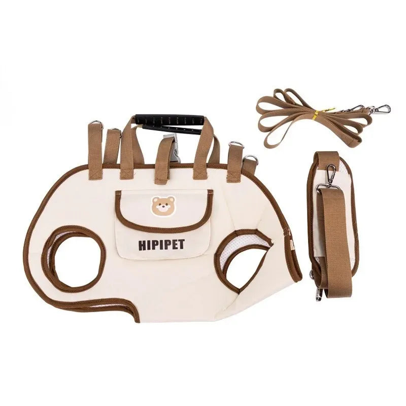 Dog harness and leash set with 'HIPIPET' branding on a white background
