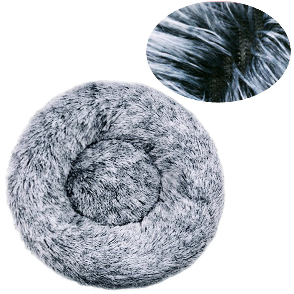 Gray yarn ball with close-up inset on a white background